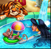 Jasmine à la piscine