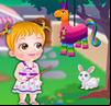 Bébé Hazel fête au jardin