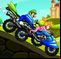 Mario fait la course à moto